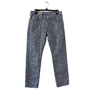 Levi's Blue and White Straight Leg Jeans